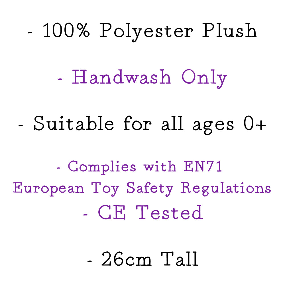 Text detailing product specifications on a white background