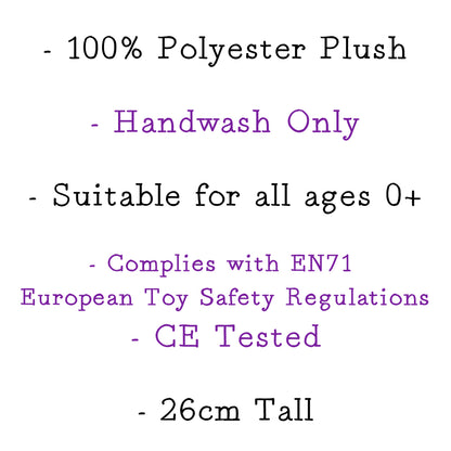 Text detailing product specifications on a white background