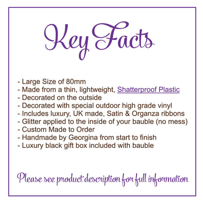 Cute Couple Just Married Bauble