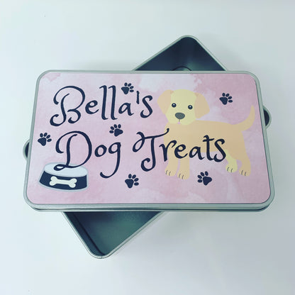 Personalised Dog Treat Tin
