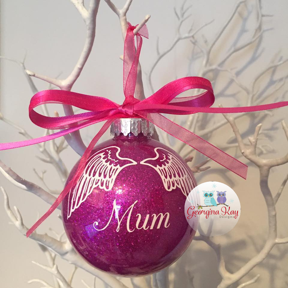 Wings Bauble (Glitter)