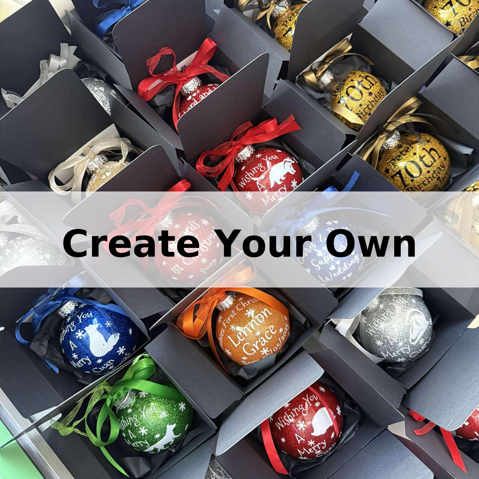 Create Your Own Glitter Bauble