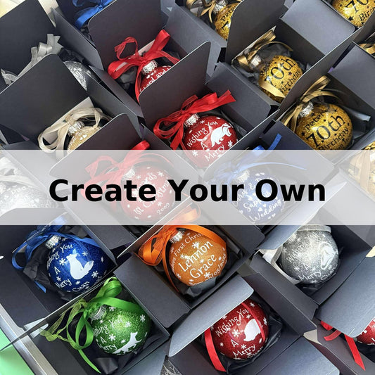 Create Your Own Glitter Bauble