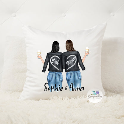 Personalised Best Friends Cushion
