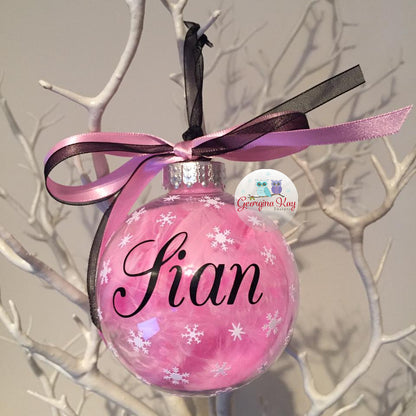 Name Bauble (Feather)