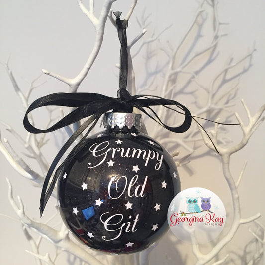 Grumpy Old Git Bauble