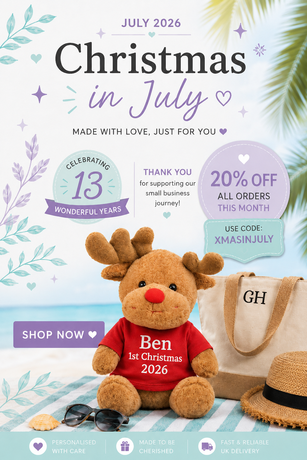 baner showing discount code of 20% 